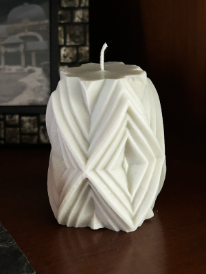 Vela de Cera de Soja COLUMNA ROMBOS