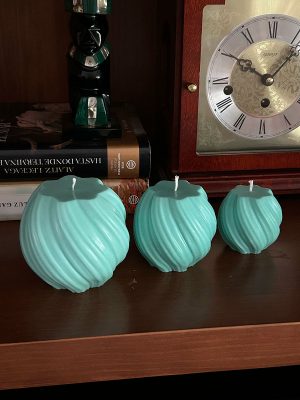 Pack Velas de Cera de Soja BOLA TORNEADA