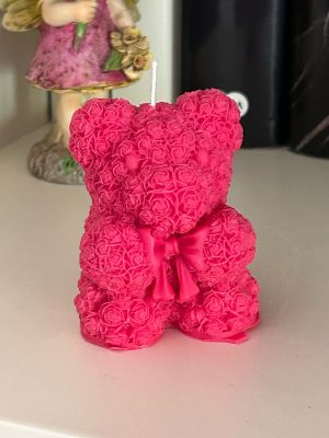 Vela de Cera de Soja OSITO DE ROSAS